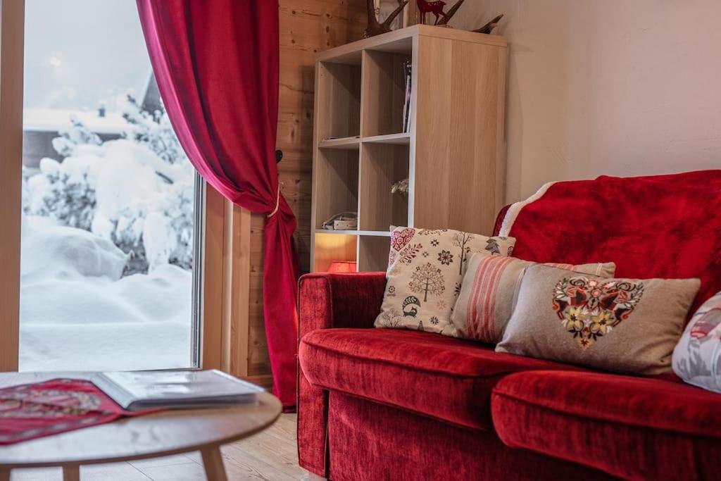 Charmant Appartement Dans Chalet, Coeur De Megève Buitenkant foto